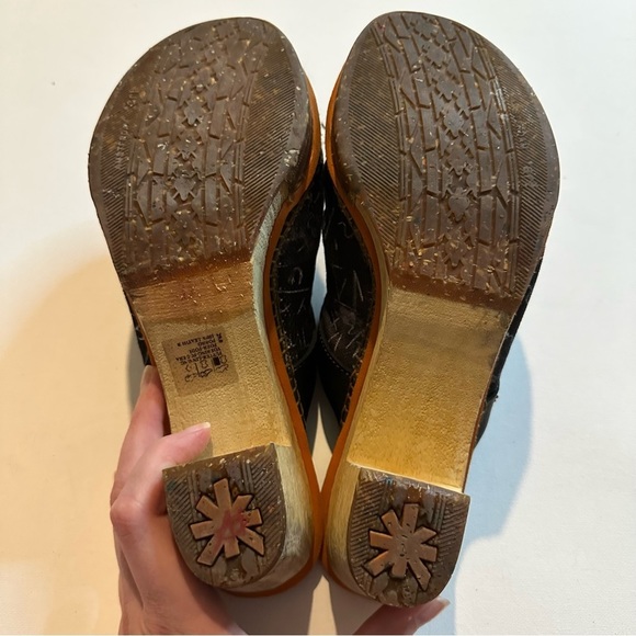 Art Company Sabots Art Amsterdam 311 Leather Heeled Clog Sandals Size EU 41 - Picture 10 of 11